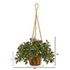 Nearly Natural 30in. Mini Melon Artificial Plant in Hanging Basket