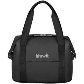Lifewit Insulated Lunch Box for Women, Lightweight Tote Bag Reusable Lunch Bag Soft Cooler, Large Lunchbox for Work Travel for Women Adults, 6L Black