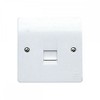 MK Logic Plus K427WHI 1-Gang Secondary Telephone Socket, Standard White