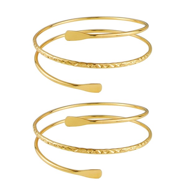 TPZORJX Pack of 2 Boho Upper Arm Cuff Bracelet -