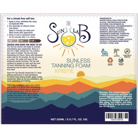 The Sun Lab Sunless Tanning Mousse  KRISTIE