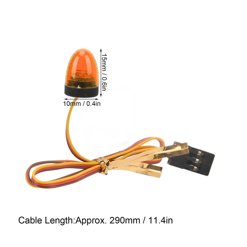 RC Car Alarming Light 5 Light Modes High Simulation Round
