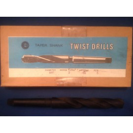 NIB Taper Length Twist Drill High Speed Steel 22mm Imported 5-Pack
