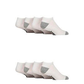 Jeep Mens Sports Trainer Socks - Sport & Leisure, Cushioned, Arch Support, Gym, Fitness, 8 Pair Multipack Size 6-11 White