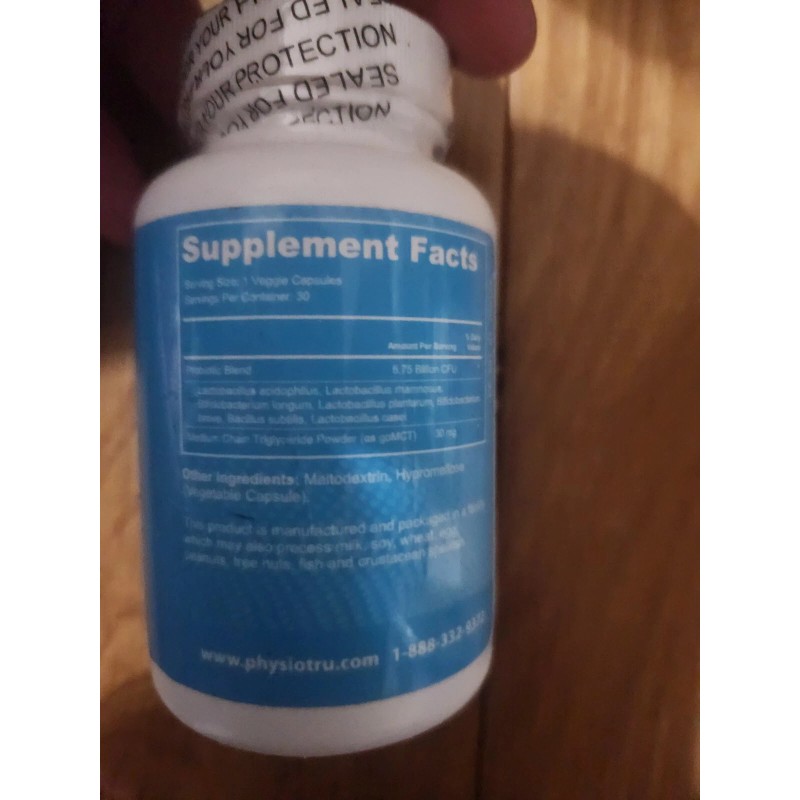 PHYSIO TRU - PHYSIO BIOTICS -30 Capsules - EXP :