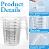 Akamino 10 PCS Plastic Measuring Jugs, 1 Litre Clear Plastic