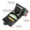 Munixi Credit Card Holder Leather Slim Wallet RFID Blocking Pop