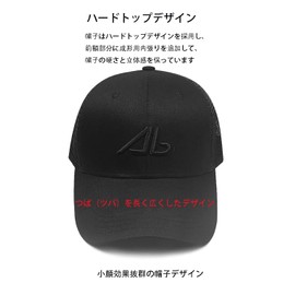 Lovechic Men's Cap, Mesh, Large Size, 23.6 - 25.6 inches (60 - 65 cm), Large Head, Deep, For Summer, Unisex, dark grey-A