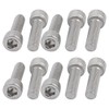 Sourcingmap M6x20mm 0.75mm Pitch 304 Stainless Steel Hex Socket Head