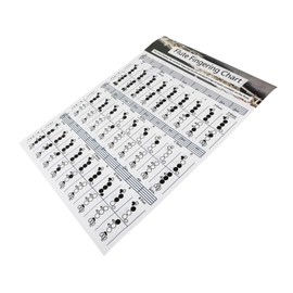 Kisangel Flute Chord Practice Chart Essential Learning Guide for Flute Beginners Durable Finger Guide Chord Reference Poster for Practice Sessions