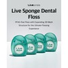 LiveOrals Live Sponge Dental Floss 164ft (50m) Pack of 6
