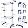 Bigzzia Clothes Drying Rack, Folding Stainless Steel Drying Rack Clothing