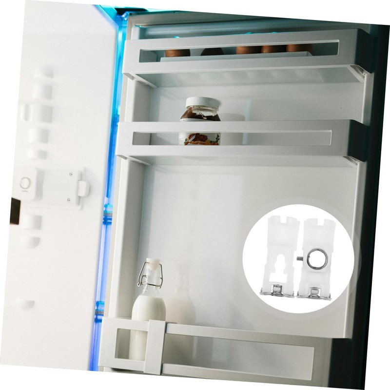 TEHAUX 2pcs Refrigerator Handle Replacement Kit Durable Plastic Support for