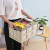 jocabo Collapsible Storage Box with lid 30L Lidded Storage Bin
