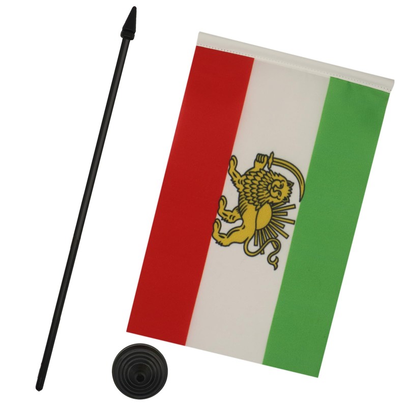 Iran Old Persia Table Flag 5'' x 8'' - Persian