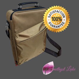 Amethyst Lake Hot Stones Massage Heater Bag Kit, 16 Basalt Hot Stone Warmer Set, Portable & Perfect for Salon and Home Use, Comes with Zipped Inner Bag for Hygienic Transportation and Car Adapter