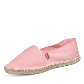 Espadrij l'originale Men's Espadrilles, Classic Green Summer Shoes, Linen (Classic) - rosé, size: 38 EU