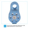 Climbing Single Pulley Al Mg Alloy Fixed Eye Single Rope