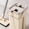 Flat Squeeze Mop with Spin Bucket – Hands-Free Microfiber Floor