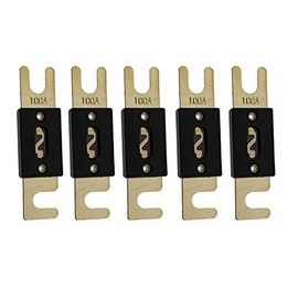 ANL Fuse 100A 100 Amp for Car Vehicle Marine Audio Video System Inline Fuse Gold Plated Fuse (5Pcs)