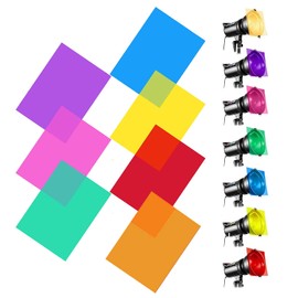 Lighting Color Filter 7 Color Lighting Filter Set Transparent Color Correction Writing Film Plastic Sheet Flash Lighting Gel Filter Kit (29.7x21cm) (7pcs)