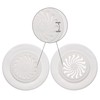 sourcing map Round Vent Cover, ABS Plastic Adjustable Air Vent