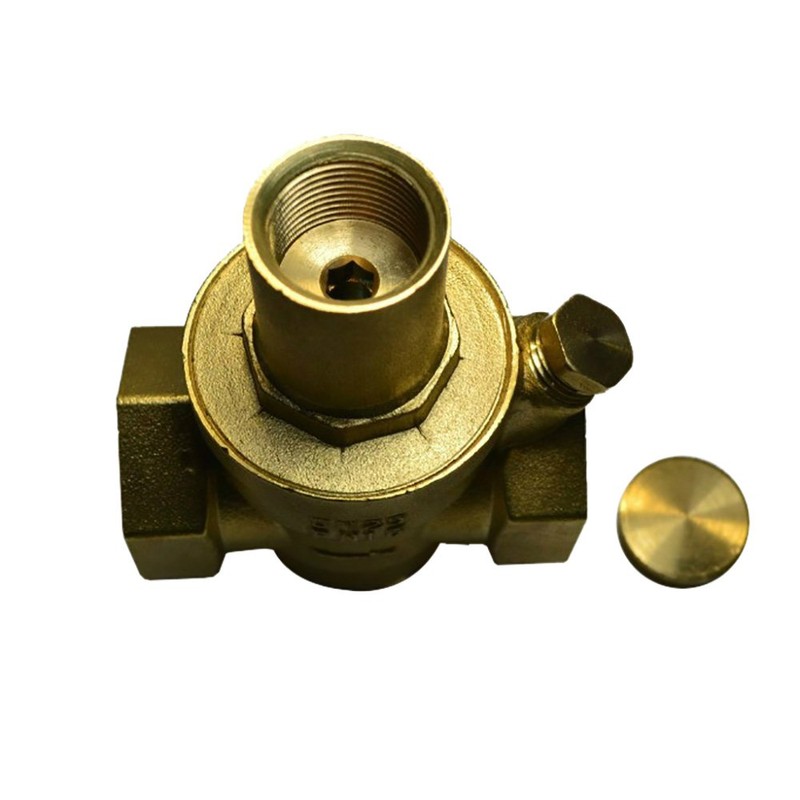 Adjustable Water Pressure Regulator Valve Water Pressure Reducer with Gauge