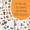 100 Pieces Egypt Stickers for Water Bottles and Laptops -