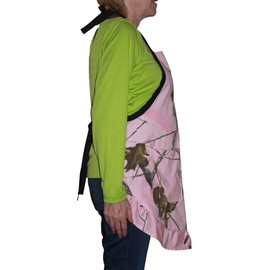 Realtree AP Pink Hunting Camo Hostess Ruffle Twill Apron OSFM S-2X Made in USA