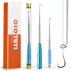 OioTuyi Multifunctional Fishing Hook Remover, Quick Fishing Hook Remover, Portable Hoe Remover for Fishing with Magnets, Hook Remover Pliers, Fishing Accessories