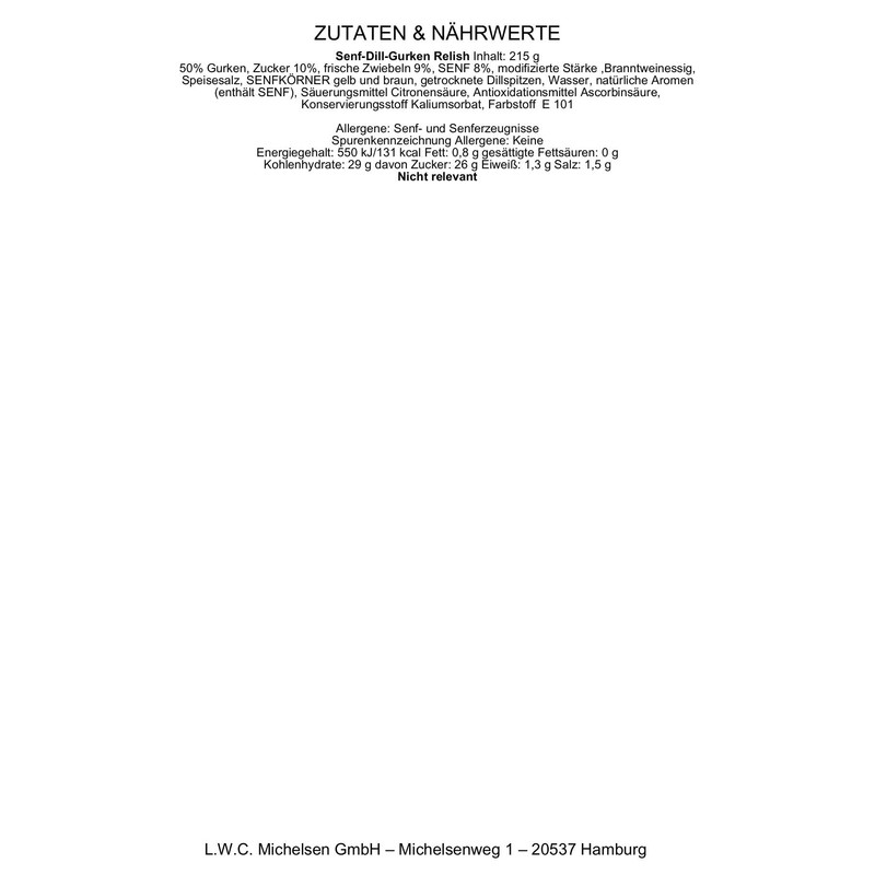 Gourmet Engraved Relish