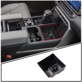 CHEAYAR Center Console Organizer Compatible with Toyota Tundra Accessories 2022, Gear Shift Storage Box, Suitable for Water Cup Holder Without Lid Version! (Central Gear Storage Box)