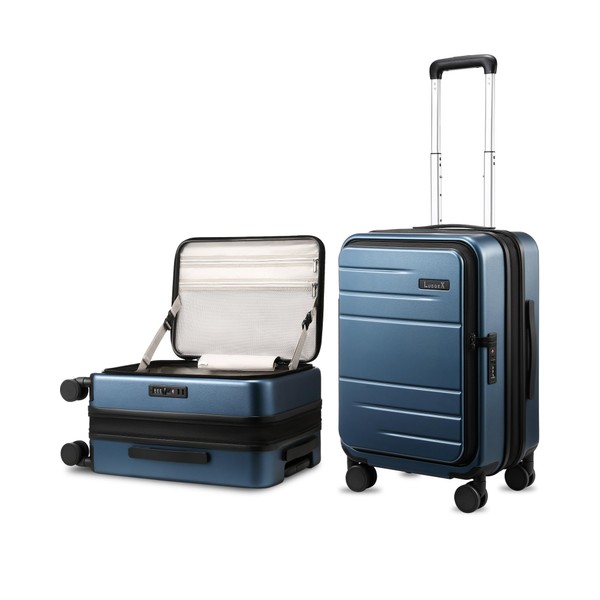 Carry On Luggage Top Opening, FLO-Lite Expandable Polycarbonate Hard Shell