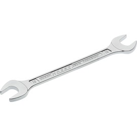 HAZET 450N-18X19 221.2 mm Hexagon Profile Double Open-End Wrench - Chrome-Plated