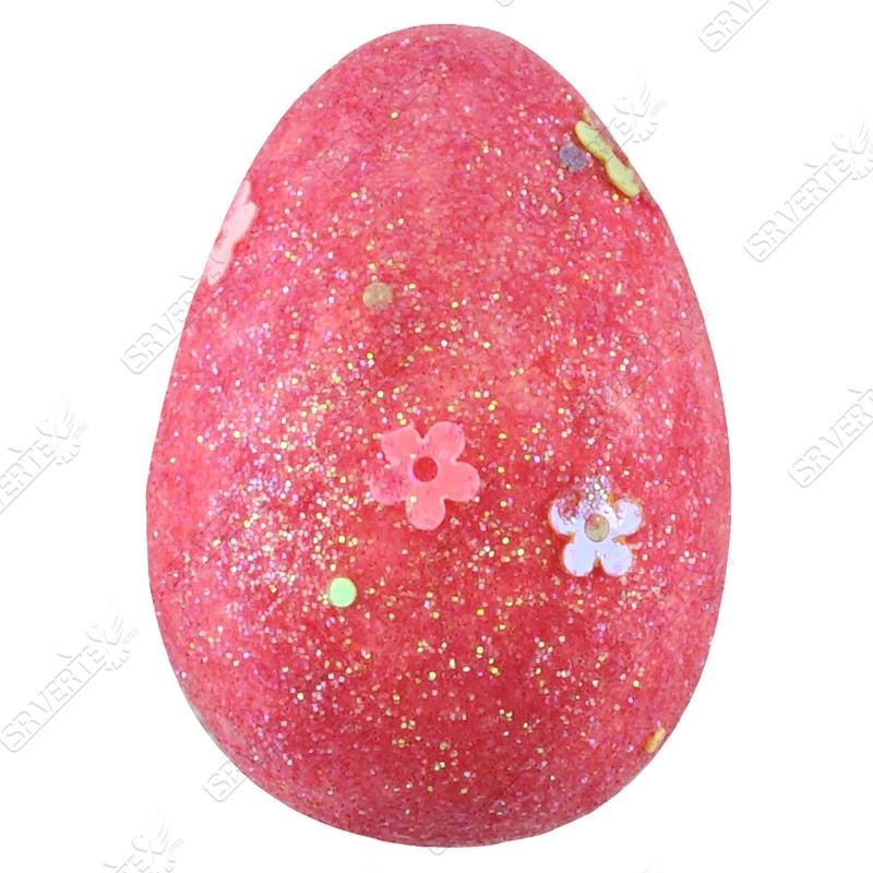 Easter Decorations 12 Colour Glitter Eggs & Straw Bonnet Parade