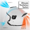 VCAN V88 3/4 Open Face Motorcycle Scooter Helmet ECE &