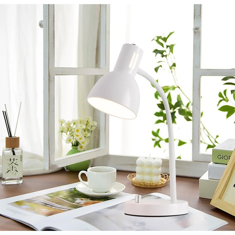 AFORTLO LED Desk Lamp,3 Color Temperature Changeable Table Lamp,Flexible Gooseneck