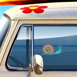Snail Sticker Colorful Car Decal by MeganJDesigns™ - Laptop Sticker Window Car Decal Vinyl Sticker