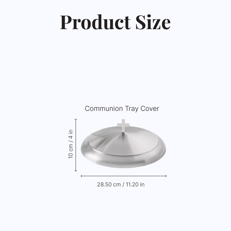 Mayur Exports Stainless Steel Premium Communion Trays Cover Holy Cup