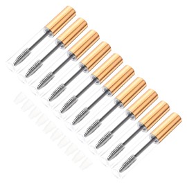 IWOWHERO 10pcs Mascara Empty Tube Mascara Bottle Empty Foaming Funnel Kit Lip Gloss Bottles Empty Eyelash Brush Empty Tube Empty Eye Cream Squeeze Tubes Lip Gloss Containers Empty Cute Jar