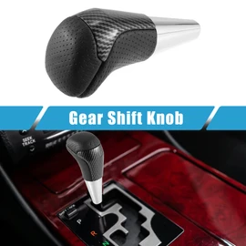 X AUTOHAUX Car Gear Stick Shift Knob Gear Shift Knob Stick Shifter for Toyota Land Cruiser 16-21 4Runner 03-21 Tundra 08-21 Black Carbon Fiber Pattern