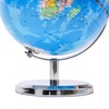 EXERZ 14cm Mini World Globe, Political Map with Stainless Steel