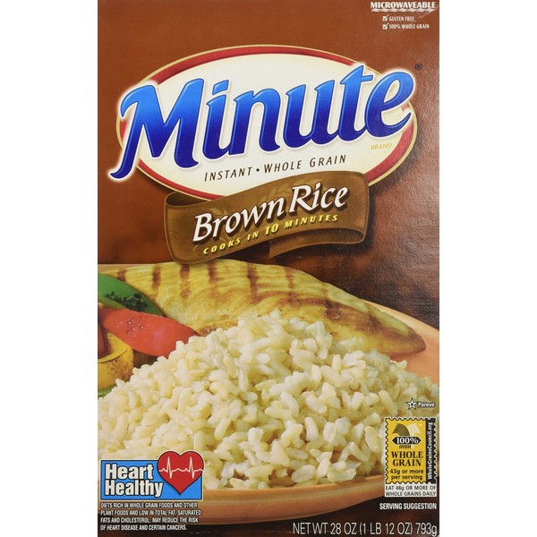 Minute Riviana Foods Brown Rice, 28 oz