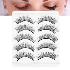 Pestañas Falsas De 5 Pares, Reutilizable Injerto Tridimensional De Extensión De Pestañas Largas Naturales, Pestañas Pestañas Postizas For Postizas... 