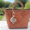 PERSONFUN Cozy Snail Bag Charm Keychain - Kawaii Acrylic Snail