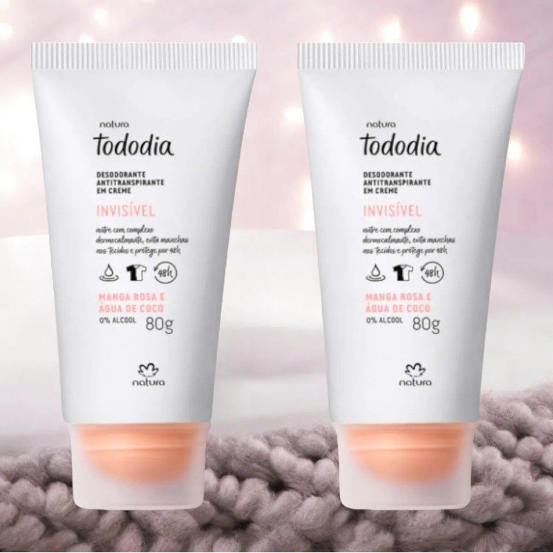 Mango Rosa Y Agua Coco Kit 2 Desodorante Natura En