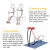 Multifunction Resistance Training 4 Tube Home Gym Equipment Ankle Puller