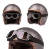 PXLAATY Motorcycle Goggles, Motorcycle Goggles, Windproof, Protective Glasses, Classic (Black