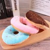 Hundespielzeug in Donut-Form, Plüsch, niedliches Quietschgeräusch-Spielzeug für Haustiere, Kauspielzeug, quietschendes