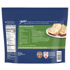 FISHER Chef's Naturals Chopped Walnuts, 16 oz, Naturally Gluten Free, No Preservatives, Non-GMO